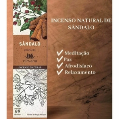 Incenso Nirvana Natural Sândalo - Bem estar - comprar online