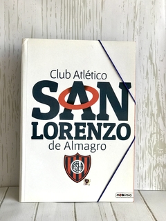 Carpeta Oficio San Lorenzo 3 solapas c/elastico- precio x detalles en la tapa- mooving