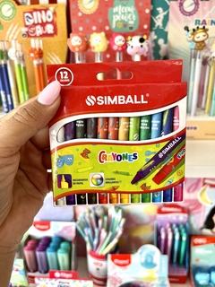 Crayones Finos cortos Simball x 12