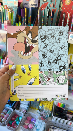 Separadores N3 Escolares Looney Tunes X 6 - Mooving - - Librería Tu Almacén de Colores