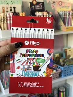 Marcadores Escolares Filgo Pinto Perfumados 2220 X 10. - comprar online