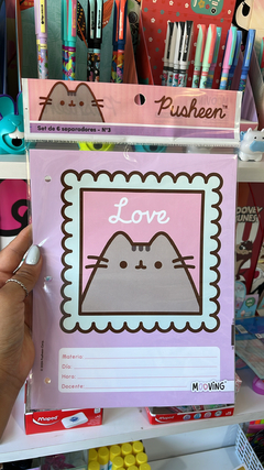 Separadores Escolares Pusheen x6 - Mooving-