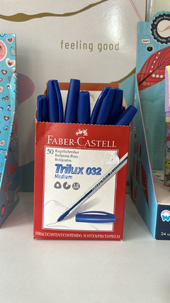 Lapicera Azul Trilux 032 Médium - Faber Castell-