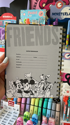 Libreta Mickey y sus Amigos tapa dura - Mooving- - comprar online