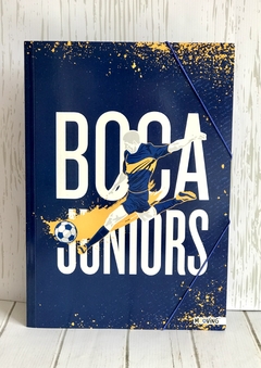 CARPETA OFICIO 3 SOLAPAS CON ELÁSTICO-BOCA JUNIORS- MOOVING