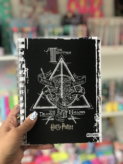 Cuaderno A5 Harry Potter,“THE DEATHLY HALLOWS”, hojas rayadas -Mooving-