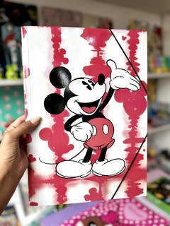 Carpeta Mickey Mouse - Roja y Blanca- Mooving