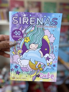 Libro de Actividades para Colorear. “Sirenas Cute”