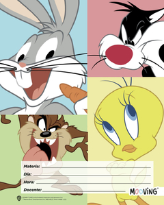 Separadores Escolares N3 Looney Tunes x 6- Mooving- en internet