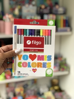 MICROFIBRAS FILGO LINER 038 “YO AMO MIS COLORES” X 15