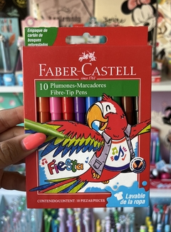 Marcadores Faber Castell x 10 Escolar Fiesta-