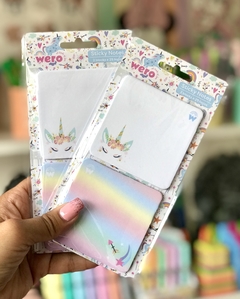 SET DE NOTAS AUTOADHESIVAS UNICORNIO -WERO-