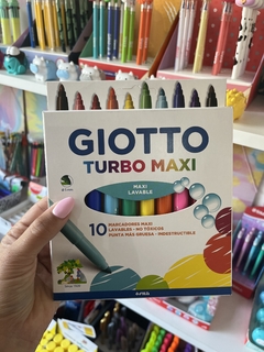 Marcadores Giotto Turbo Maxi Lavables x 10 Punta más gruesa No tóxico - comprar online