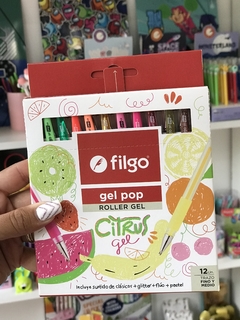 Lapiceras Gel Pop Filgo Citrus X 12.