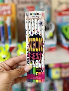 Lápices de Colores Neón Fest X 6 -Mooving-