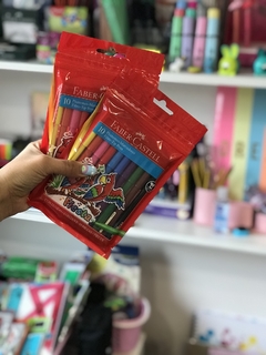 MARCADORES ESCOLARES X 10 FABER CASTELL