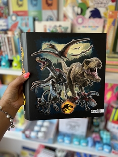 Carpeta N3 Jurassic World Negra - Mooving-