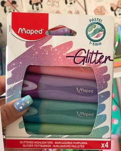 Resaltadores con Glitter de Maped.