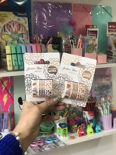 WASHI TAPE GOLDEN ROSE X 3 UNIDADES