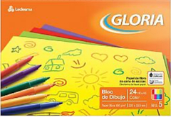 Block de Dibujo N5 Color x 24 hojas -Gloria-