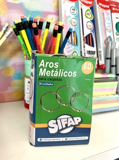 Aros de Carpeta Metálico 60mm- SIFAP- Venta x unidad