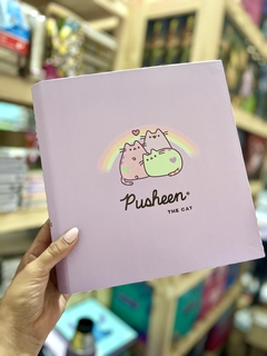 Carpeta Escolar N3 Pusheen Lila Pastel