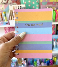 Libreta A6 x 60 hojas rayadas “On my Way” - Kikka- - comprar online