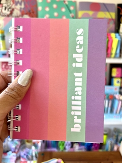 Libreta A6 x 60 hojas rayadas “Brilliant ideas” - Kikka-