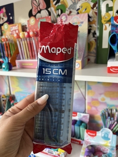 Regla Escolar Rígida Maped 15cm.