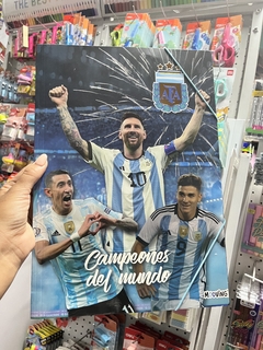 Carpeta Oficio 3 Solapas “Argentina Campeón” - Mooving-