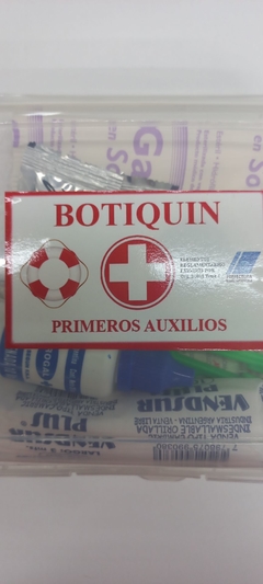 BOTIQUIN PRIMEROS AUXILIOS COMPLETO (INCLUYE TIJERA)