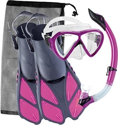 Imagen de COMBO SNORKEL CRESSI BONETE ADULT SET