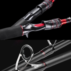 CAÑA CASTER BLACK WIDOW 2.10M 3 TRAMOS - EL NUEVO COYOTE PESCA