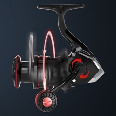 Imagen de REEL FRONTAL CASTER BLACK WIDOW 6006 VARIADA RÍO MAR 6 RULEMANES