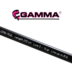 CAÑA GAMMA STRIKE GMS-702L 2.13M 2 TRAMOS 3-15 GR - EL NUEVO COYOTE PESCA