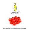 CABEZAS DE TUGSTENO GREY GULL RED CYCLOPS BEADS 10PCS - comprar online