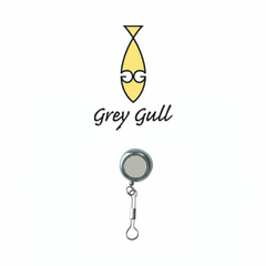 PIN ON REEL METAL LARGE GREY GULL - comprar online