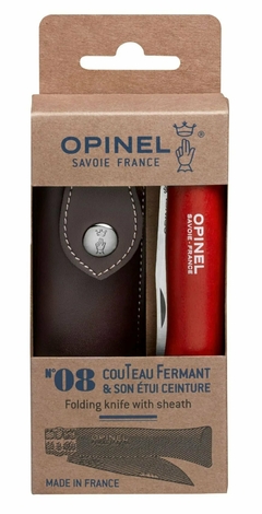 CORTA PLUMA OPINEL N°8 TREKKING CON FUNDA