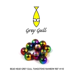 CABEZA DE TUGSTENO RAINBOW CYCLOPS BEADS (10U)