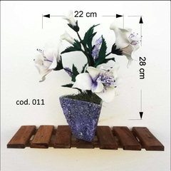 Buquê floral com Vaso Completo e montado - loja online