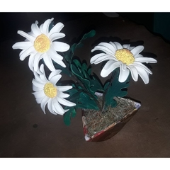 Buquê floral com Vaso Completo e montado