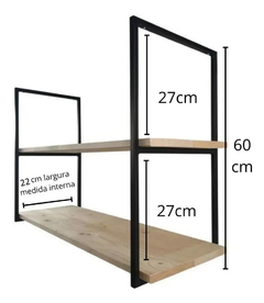 2 Dois Suporte Para Prateleira Estante Suspensa metal 20x20 na internet