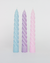 Trio "Sweet Rope" com Três Velas Decorativas Coloridas - comprar online