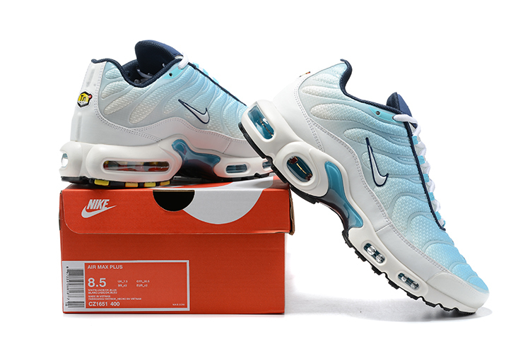 air max plus blue white