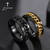 Letdiffery Cool Stainless Steel Rotatable Men Ring