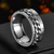 Letdiffery Cool Stainless Steel Rotatable Men Ring en internet