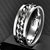 Letdiffery Cool Stainless Steel Rotatable Men Ring - comprar en línea