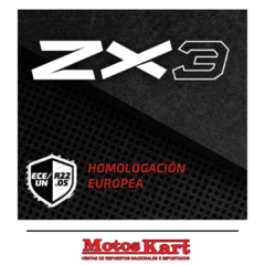 CASCO HAWK ZX3 BLANCO Y ROJO - comprar online