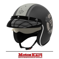 CASCO HAWK 721 RUTA 40 GREY MATE - MotosKart