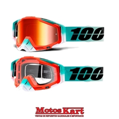 ANTIPARRA 100% RACECRAFT GOGGLE CUBICA - CLEAR LENS - comprar online